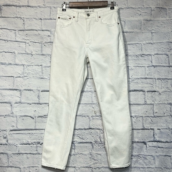 Abercrombie & Fitch The Skinny High Rise White Jeans - Picture 1 of 6